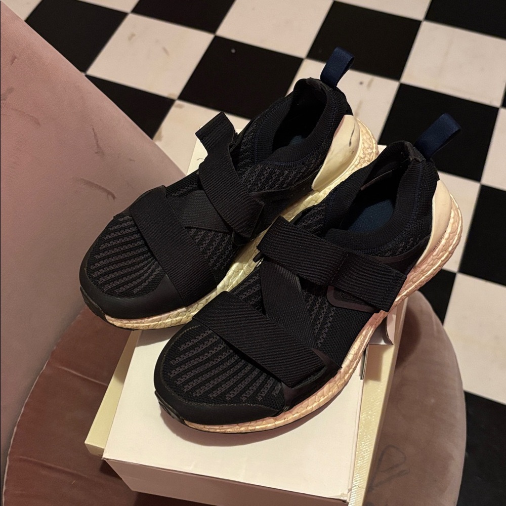 Adidas by Stella McCartney Black and Beige Sneakers